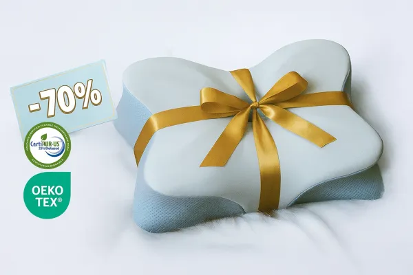 Derila ergo pillow with ribbon blank